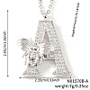 Brass Micro Pave Clear Cubic Zirconia Pendant Necklaces FS-WG7BC7F-01-1