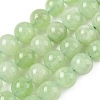 Dyed Natural Malaysia Jade Beads Strands G-G021-01D-04-1
