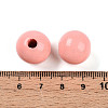 Painted Natural Wood Beads WOOD-A018-16mm-14-3