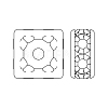 Preciosa® MAXIMA Crystal Multi-Stones Settings Y-PRC-MC8-00030-G-2