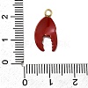 304 Stainless Steel Enamel Pendants STAS-I355-11G-06-3
