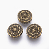 Tibetan Style Alloy Beads TIBEB-R022-AB-LF-1