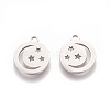 304 Stainless Steel Charms STAS-Q201-T106-2