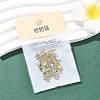 SHEGRACE Brass Pave Cubic Zirconia Flat Round Connector Charms XGRQ2O832-435C-P-5