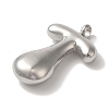 Non-Tarnish 304 Stainless Steel Pendants STAS-M017-08P-21-2