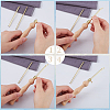 Wood Handle Brass Punch Embroidery Needle Pen & Easy Automatic Threader Set DIY-WH0453-88B-6