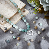 Natural Frosted Flower Amazonite Round Beads G-NB0005-34C-4
