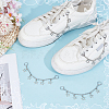 4Pcs Iron Boot Strap Chains HJEW-OC00219-4