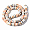 Handmade Polymer Clay Beads Strands CLAY-R089-8mm-108-3