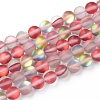Synthetic Moonstone Beads Strands G-R375-8mm-A17-2