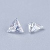 Cubic Zirconia Pointed Back Cabochons ZIRC-WH0001-A08-2