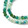 Electroplate Glass Beads Strands EGLA-YW0002-A05-2