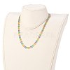 Brass Enamel Cobs Chains Jewelry Sets SJEW-JS01143-5