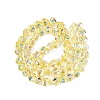 Electroplate Transparent Glass Beads Strands EGLA-N056-01A-11-2