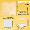 Foldable Transparent Plastic Single Cake Gift Packing Box CON-WH0084-42B-2