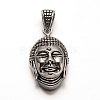 Buddha 304 Stainless Steel Pendants STAS-M222-15AS-1