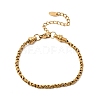 304 Stainless Steel Rope Chains Bracelets for Women BJEW-A158-02C-G-4