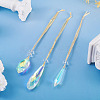 3Pcs 3 Styles Glass Suncatchers for Outdoor Garden Hanging Decoration HJEW-TADJ0001-04-4