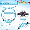 12Pcs Adjustable Braided Nylon Cord Macrame Pouch Bracelet Making AJEW-SW00010-06-3