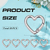 20Pcs Alloy Spring Gate Rings FIND-ME0002-82P-2