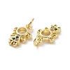 Brass Micro Pave Cubic Zirconia Charms KK-E068-VF143-3