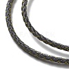 Polyester Cord Braided Necklace Makings MAK-L043-03G-3
