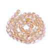 Synthetic Moonstone Beads Strands G-F142-10mm-13-2
