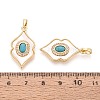 Synthetic Turquoise with Shell Pendants KK-N287-12G-02-3
