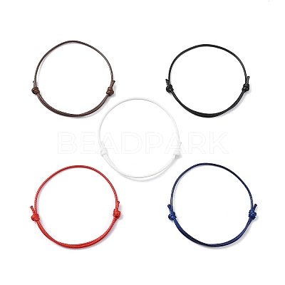 5Pcs 5 Colors Eco-Friendly Korean Waxed Polyester Cord AJEW-JB01200-04-1
