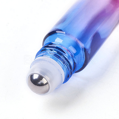 10ml Glass Gradient Color Essential Oil Empty Roller Ball Bottles MRMJ-WH0011-B08-10ml-1