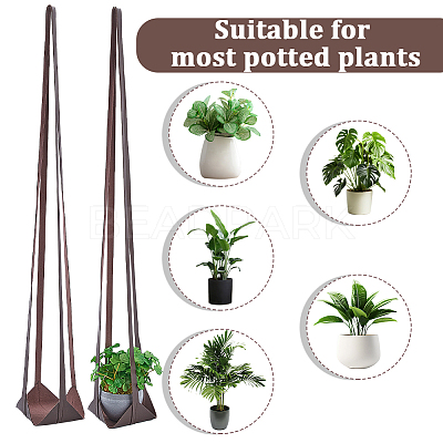 2Pcs PU Leather Plant Hangers AJEW-CN0002-67A-1