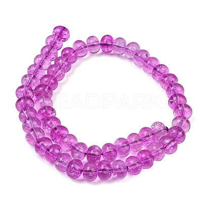 Dyed Imitation Gemstone Glass Beads Strands GL-Z001-03B-06-1