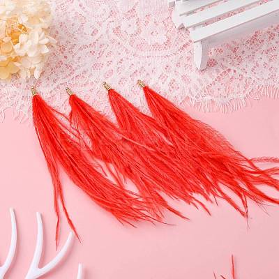 Ostrich Feather Tassel Big Pendant Decorations FIND-S302-08I-1