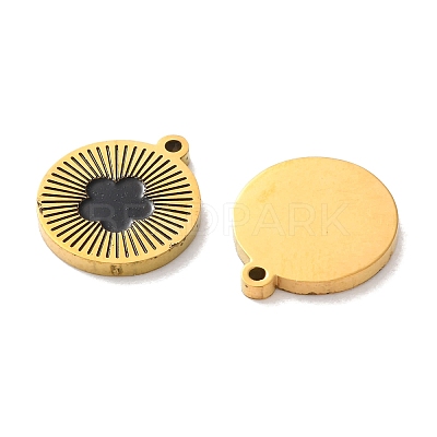 Ion Plating(IP) 304 Stainless Steel Enamel Charms STAS-M102-23G-03-1