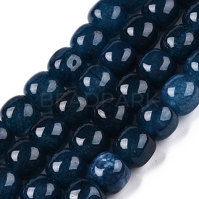Dyed Natural White Jade Beads Strands G-T138-S05-1
