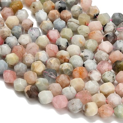 Natural Morganite Beads Strands G-H329-E03-10mm-02-1