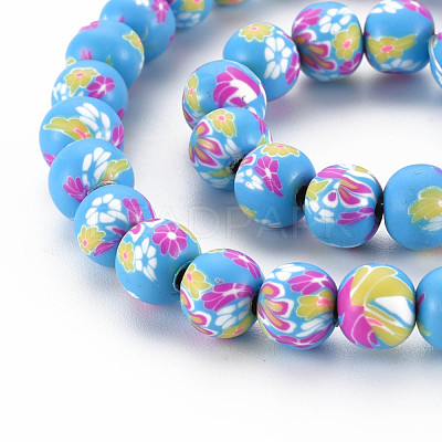 Handmade Polymer Clay Beads Strands CLAY-N008-055-08-1