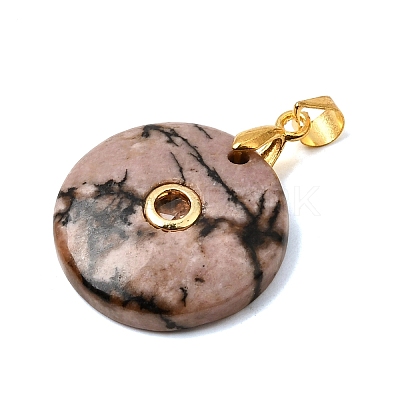 Natural Rhodonite Pendants GG-CBA260E-03G-16-1