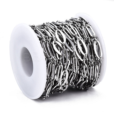 Tarnish Resistant 304 Stainless Steel Link Chains CHS-T003-27P-1