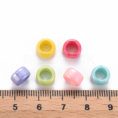 Opaque Acrylic European Beads TACR-S153-41I-1