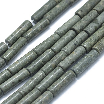 Natural Serpentine/Green Lace Stone Beads Strands G-F631-D06-1
