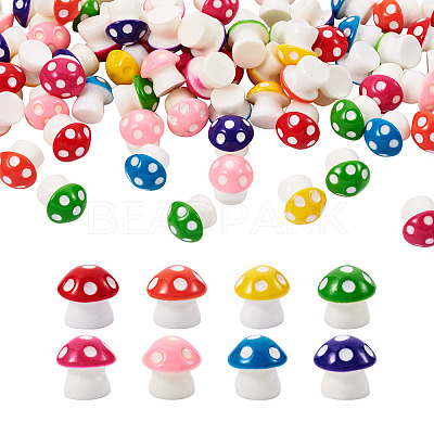 80Pcs 8 colors Resin Home Decorations RESI-KS0001-07-1