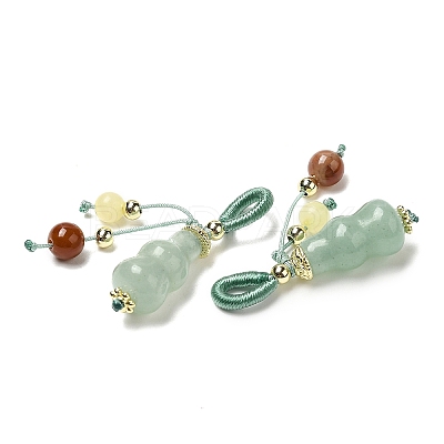 Natural Green Aventurine Pendants G-K341-12G-1