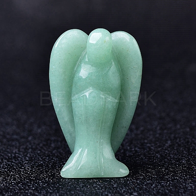 Natural Green Aventurine Carved Healing Angel Figurines PW-WG20771-04-1