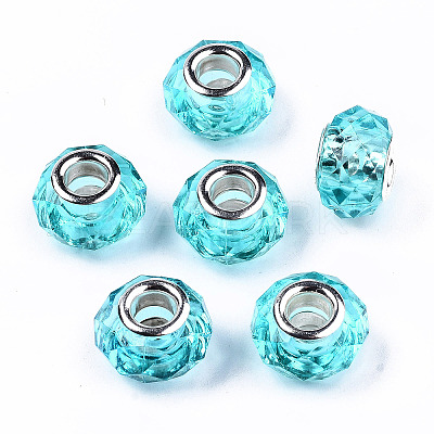 Transparent Resin European Beads RPDL-T003-003-B06-1