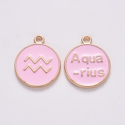 Alloy Enamel Pendants ENAM-S124-01B-09J-1