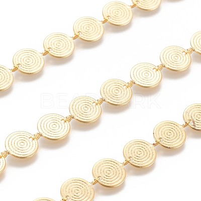Brass Handmade Beaded Chains CHC-I031-18G-1