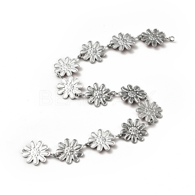 304 Stainless Steel Flower Link Chains CHS-C004-04D-P-1