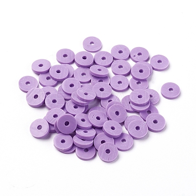 Handmade Polymer Clay Beads X-CLAY-R067-6.0mm-01-1
