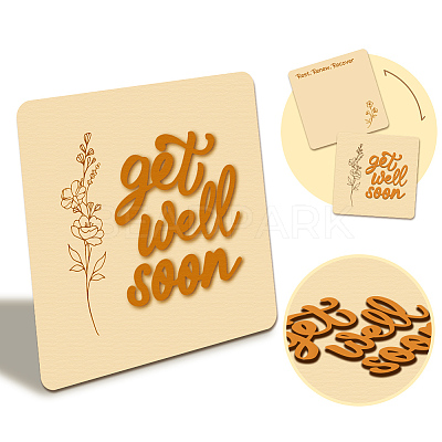 Wooden Commemorative Cards WOOD-WH0040-006-1